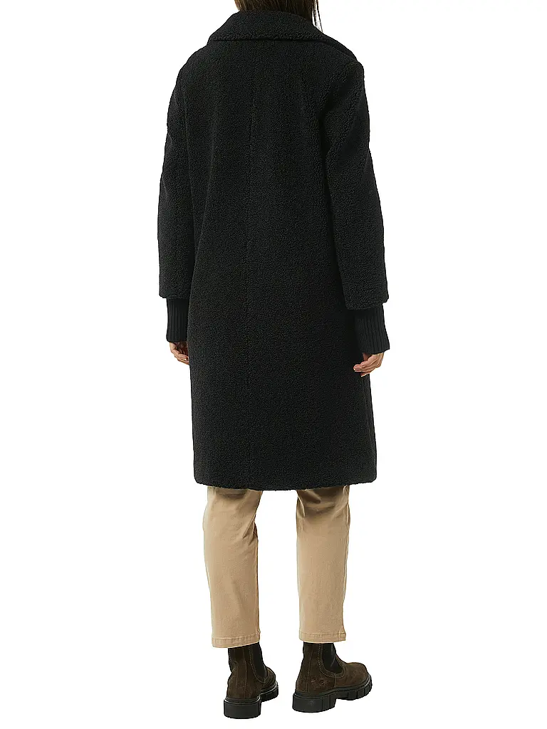 COMMA IDENTITY | Cappotto in pelliccia sintetica | Nero