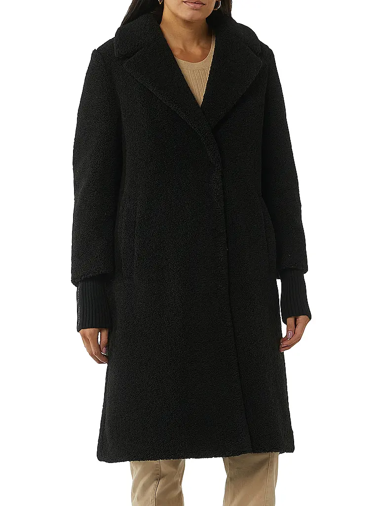 COMMA IDENTITY | Cappotto in pelliccia sintetica | Nero