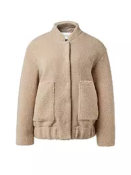 COMMA IDENTITY | Jacke in Felloptik | Beige