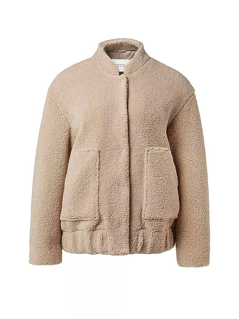 COMMA IDENTITY | Jacke in Felloptik | Beige