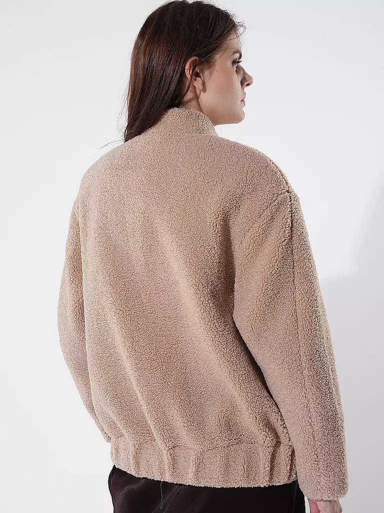 COMMA IDENTITY | Jacke in Felloptik | Beige