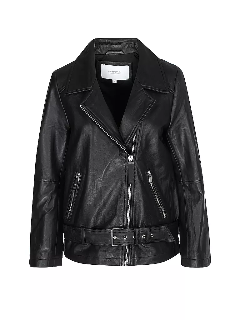 COMMA IDENTITY | Lederjacke | Nero