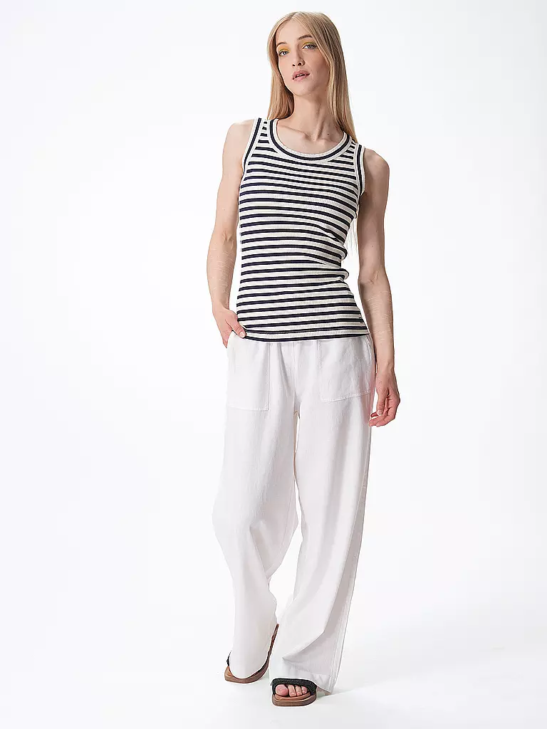 COMMA IDENTITY | Leinenhose | Bianco