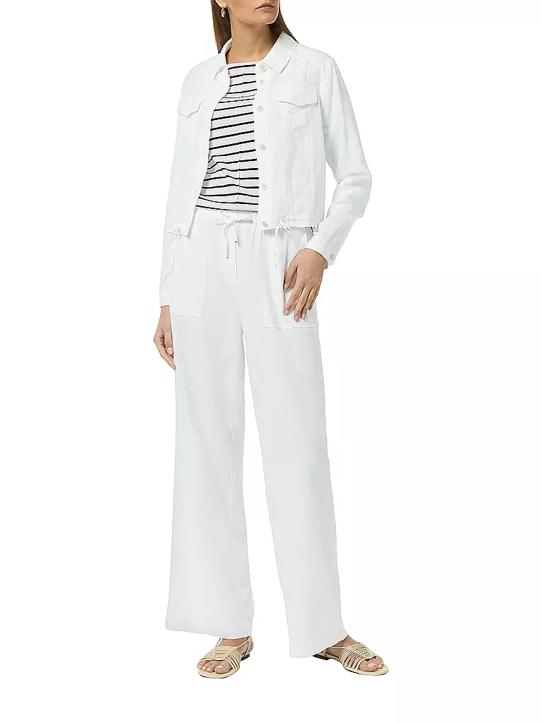 COMMA IDENTITY | Leinenhose | Bianco