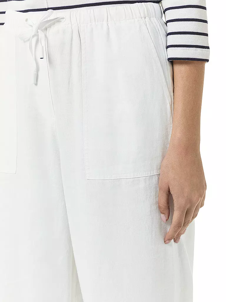 COMMA IDENTITY | Leinenhose | Bianco