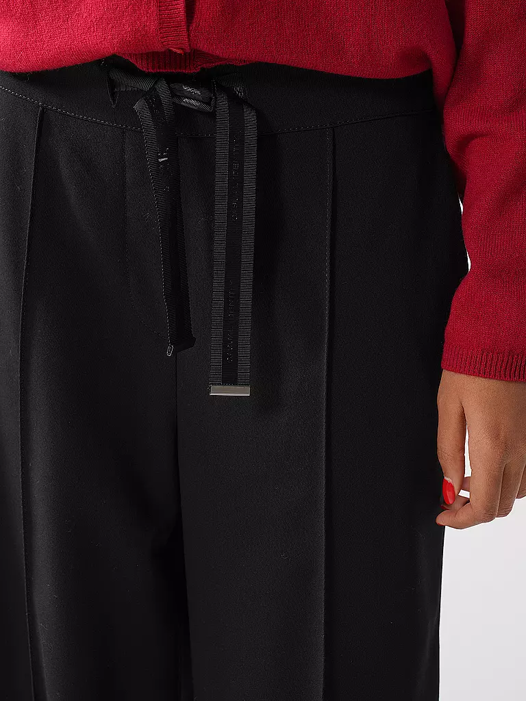 COMMA IDENTITY | Marlenehose Wide Leg | Nero