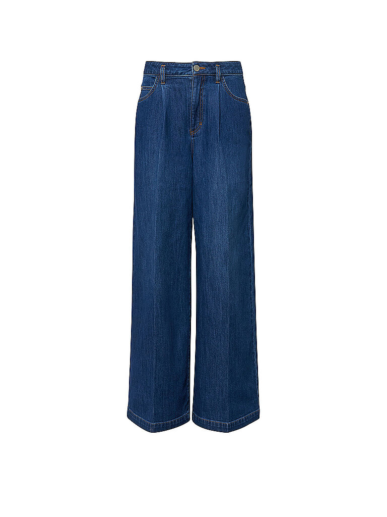 Comma Jeans a gamba larga blu 44