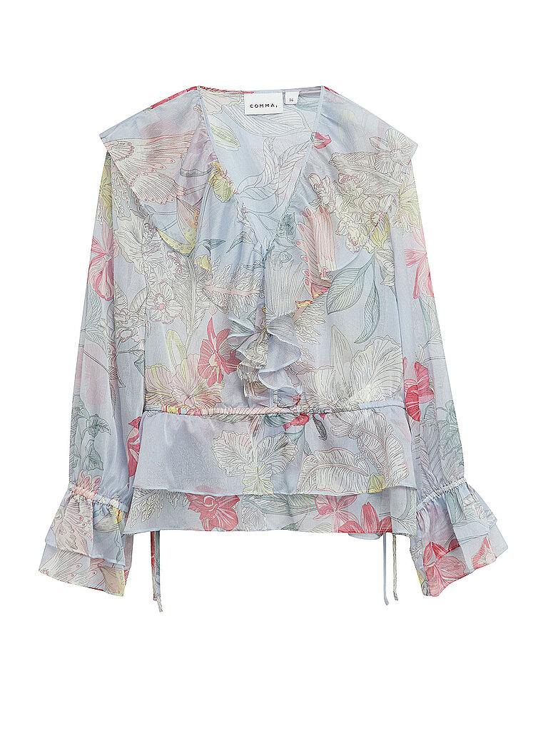 Comma Blusenshirt azzurro 32
