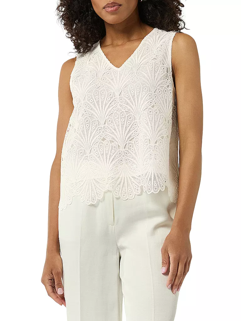 COMMA | Bluse | Bianco