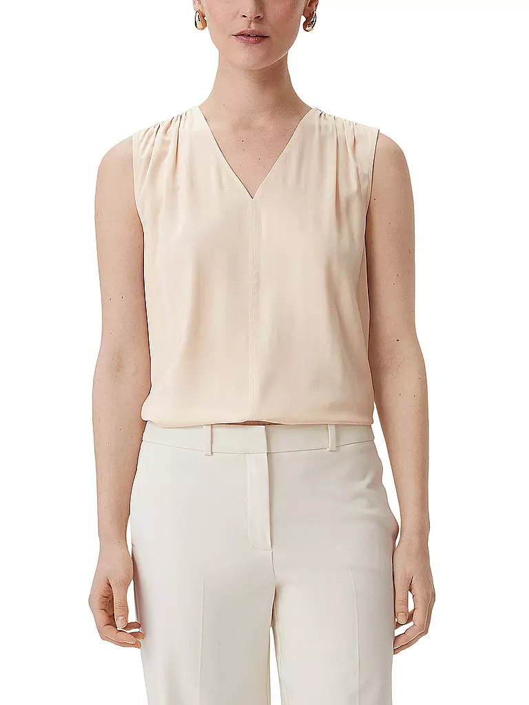 COMMA | Blusenshirt  | Crema