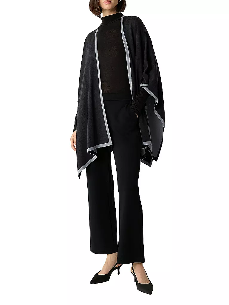 COMMA | Cape - Poncho | Blu scuro