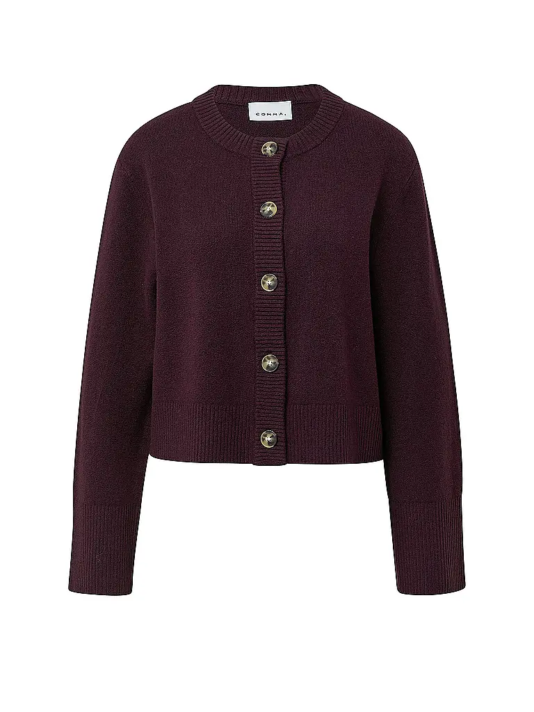 COMMA | Cardigan | Rosso scuro