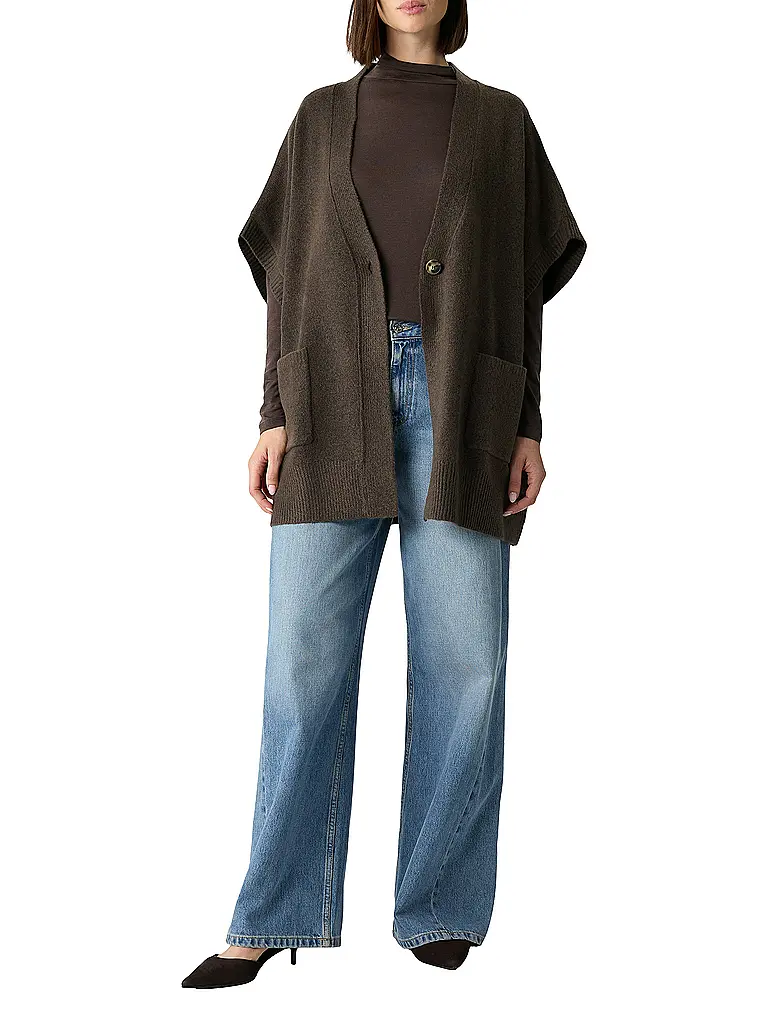 COMMA | Cardigan | Marrone