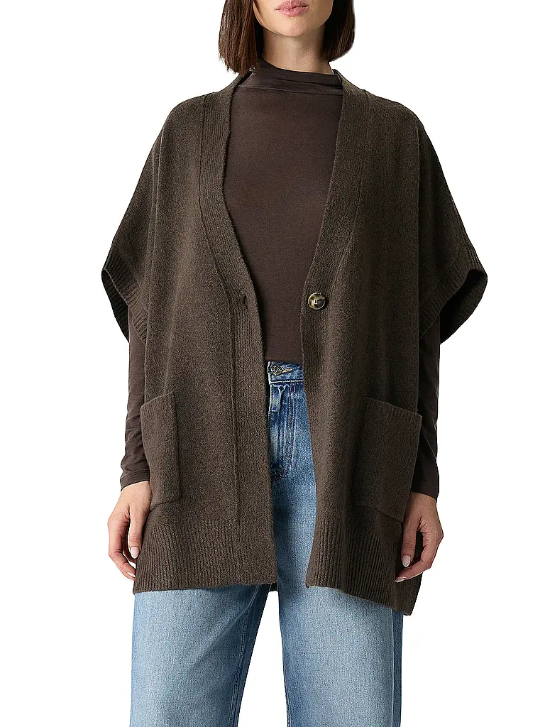 COMMA | Cardigan | Marrone