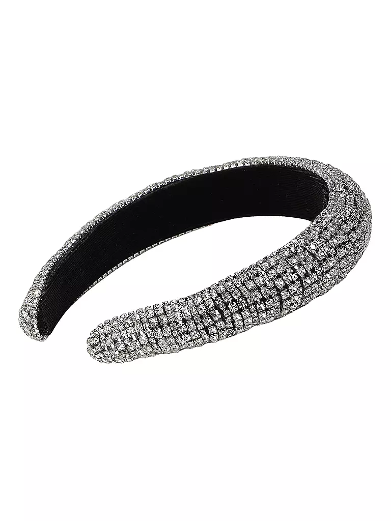 COMMA | Cerchietto per capelli con perle decorative | Argento