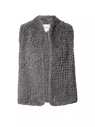 COMMA | Gilet effetto pelliccia | Grigio