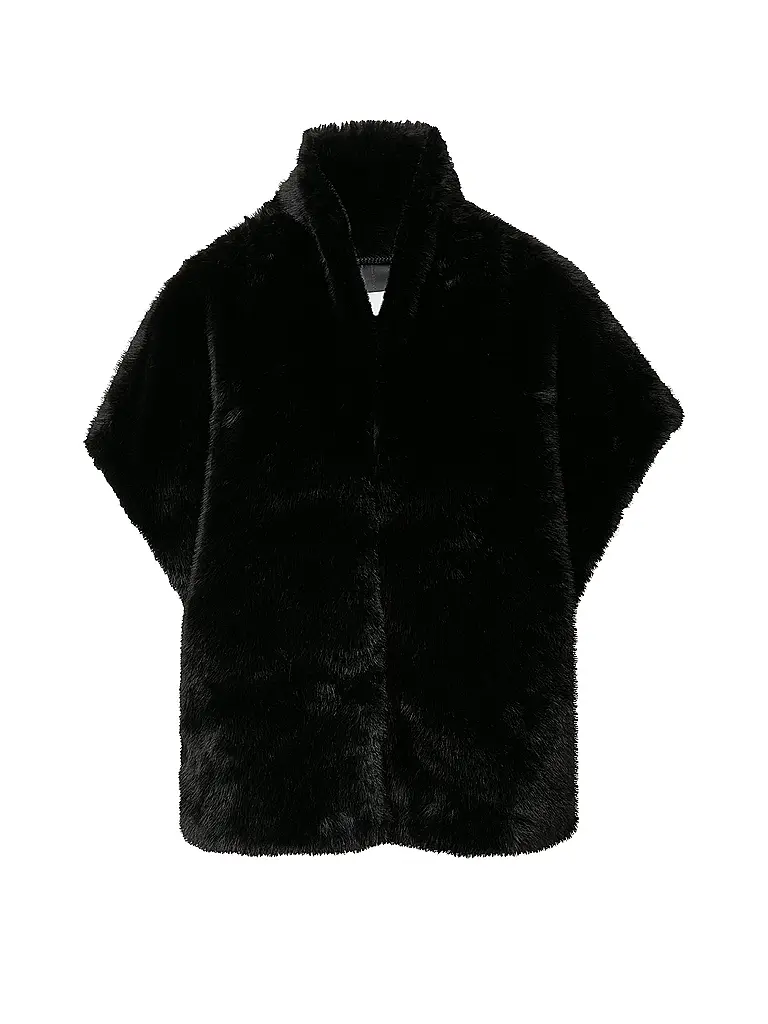 COMMA | Gilet in pelliccia sintetica | Nero