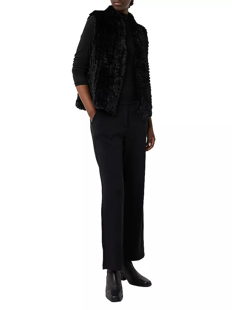 COMMA | Gilet in pelliccia sintetica | Nero