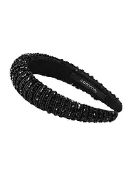 COMMA | Cerchietto per capelli con perle decorative | Nero
