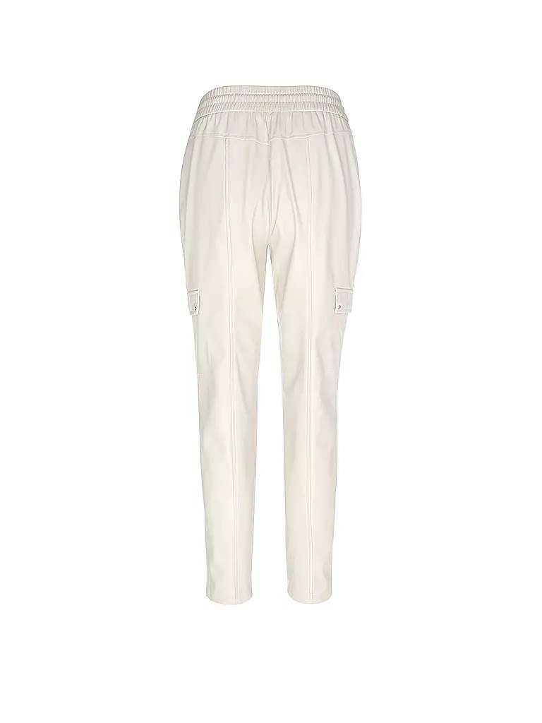 COMMA | Hose in Lederoptik | Beige