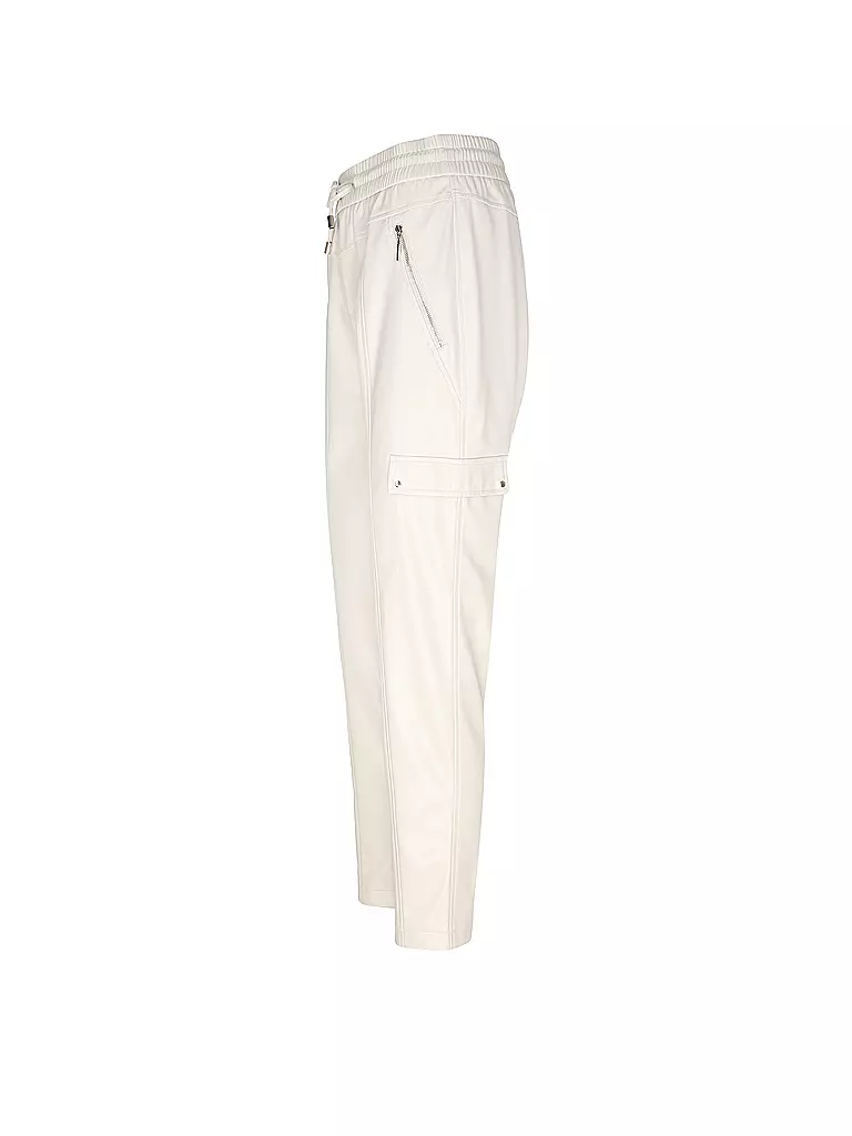 COMMA | Hose in Lederoptik | Beige