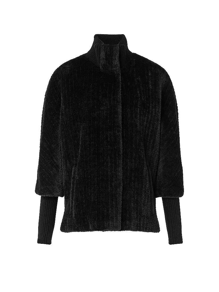 COMMA | Jacke in Felloptik | Nero
