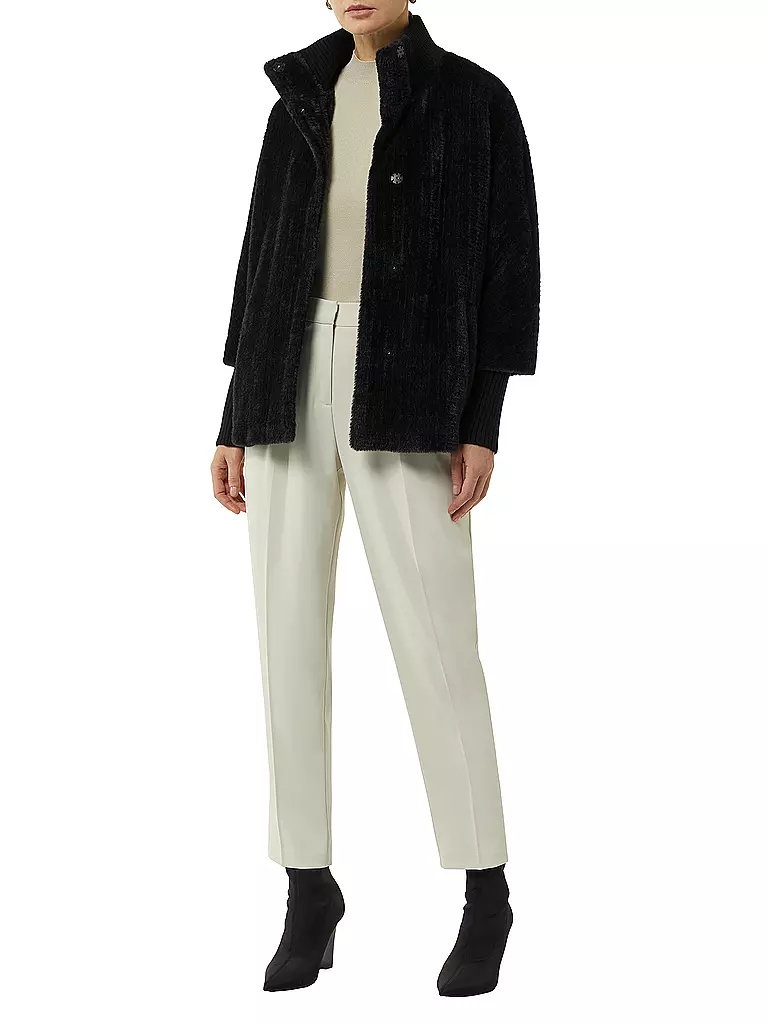 COMMA | Jacke in Felloptik | Nero