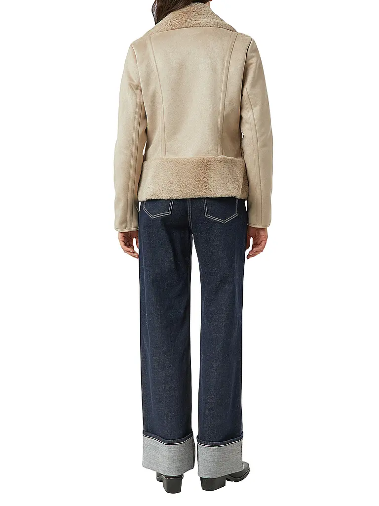 COMMA | Jacke in Felloptik | Cammello