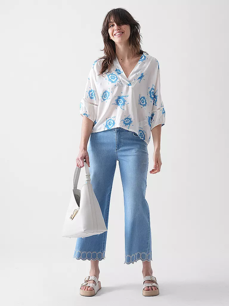COMMA | Jeans Wide Leg 7/8 | Blu