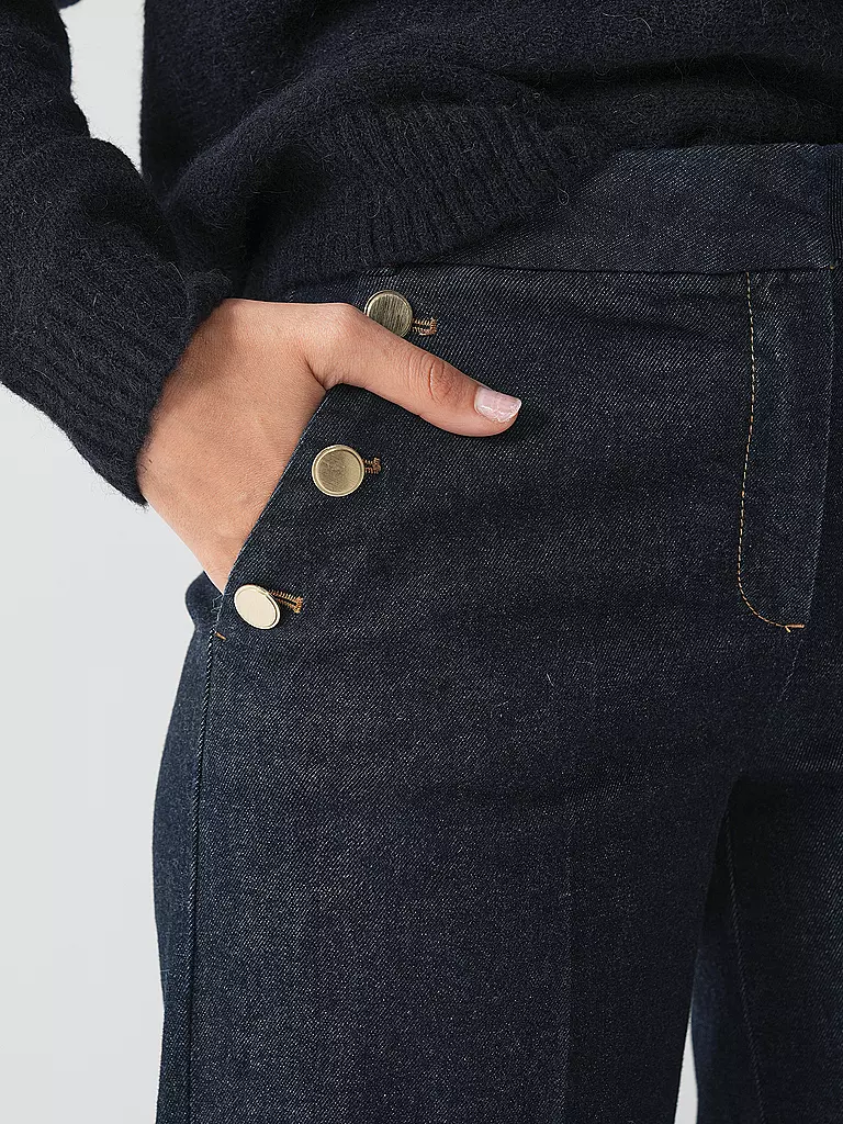 COMMA | Jeans Wide Leg | Blu scuro