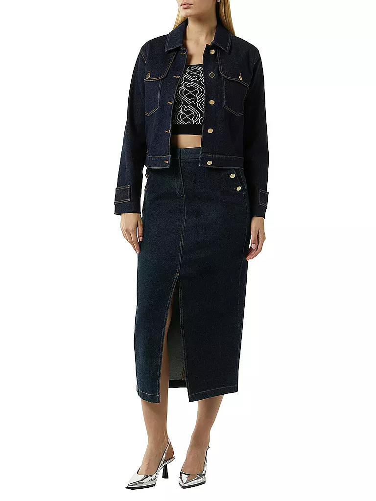 COMMA | Jeansrock | Blu scuro
