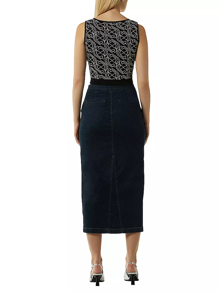COMMA | Jeansrock | Blu scuro
