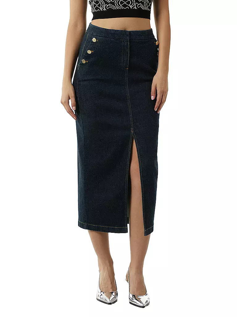 COMMA | Jeansrock | Blu scuro