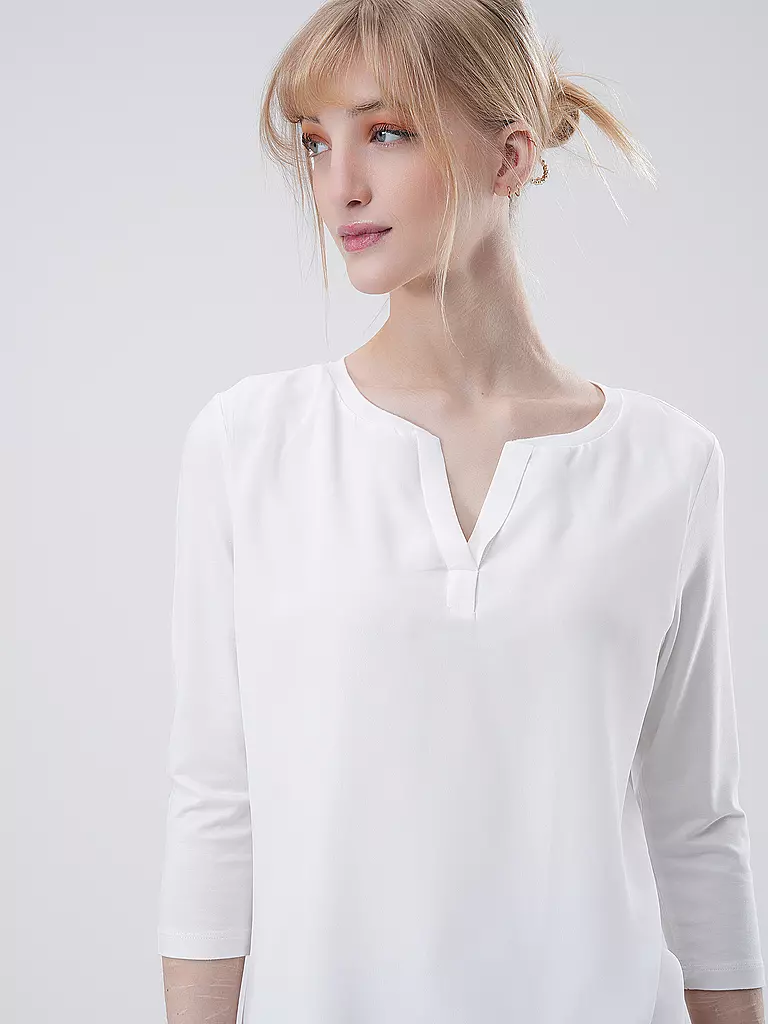 COMMA | Langarmshirt  | Bianco