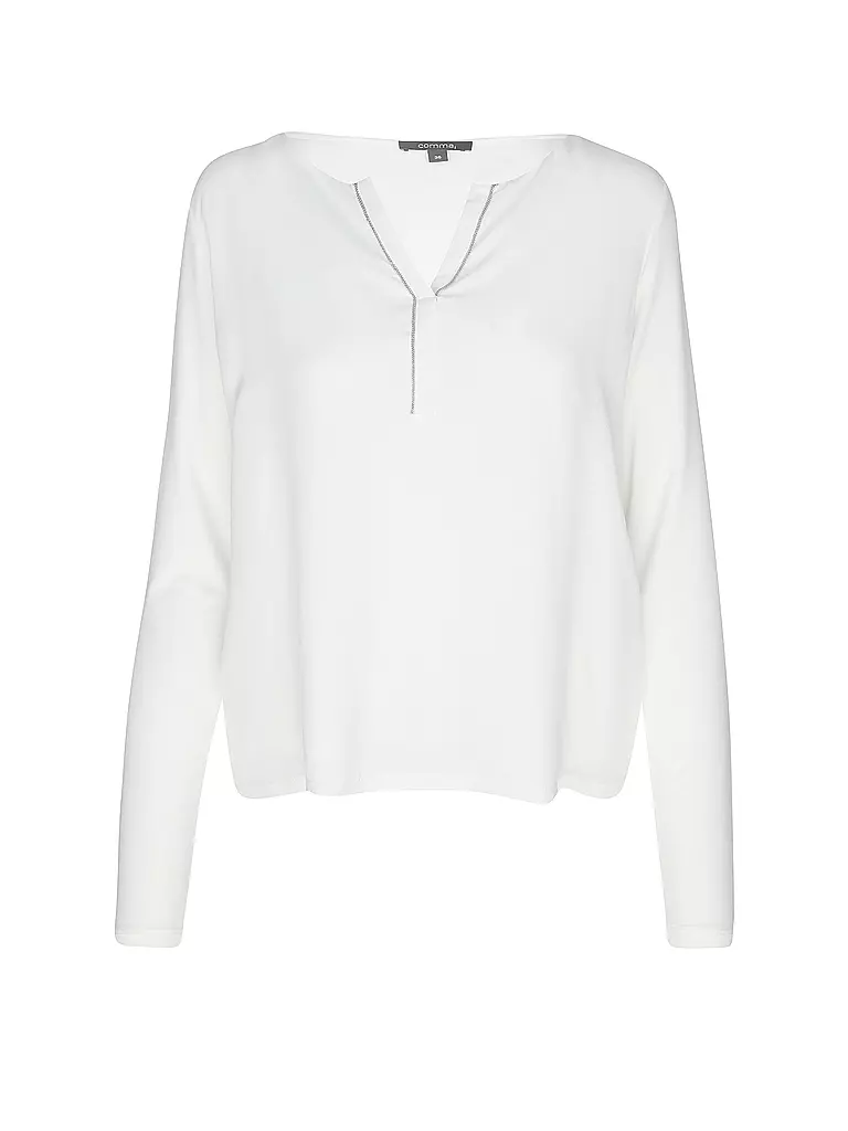 COMMA | Langarmshirt | Bianco