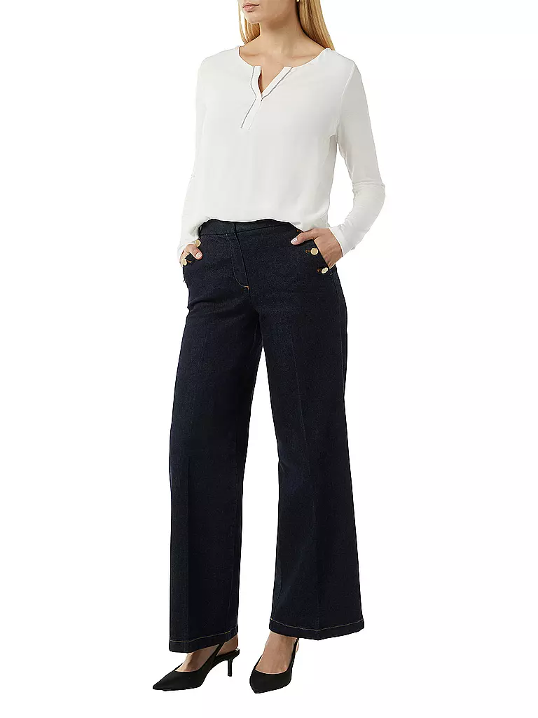 COMMA | Langarmshirt | Bianco