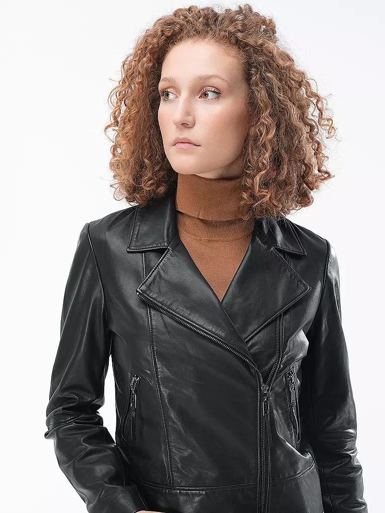 COMMA | Lederjacke | Nero