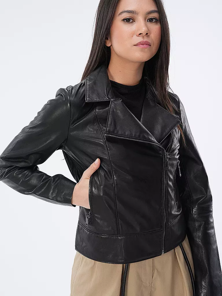 COMMA | Lederjacke | Nero