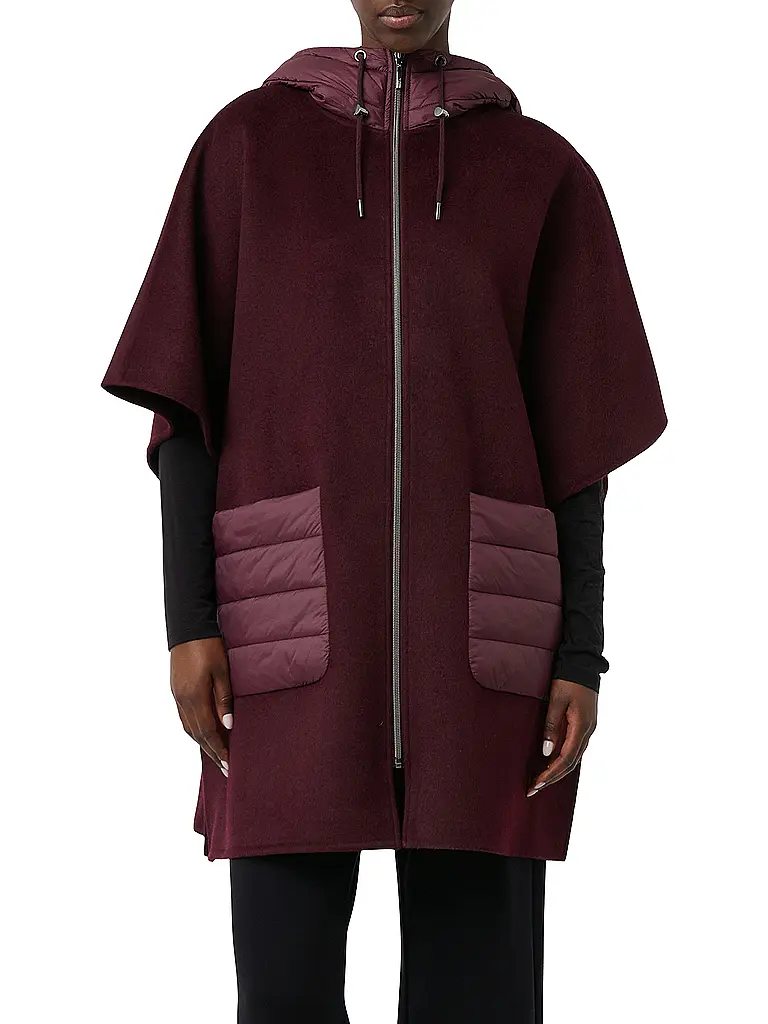 COMMA | Mantella - Poncho | Rosso scuro