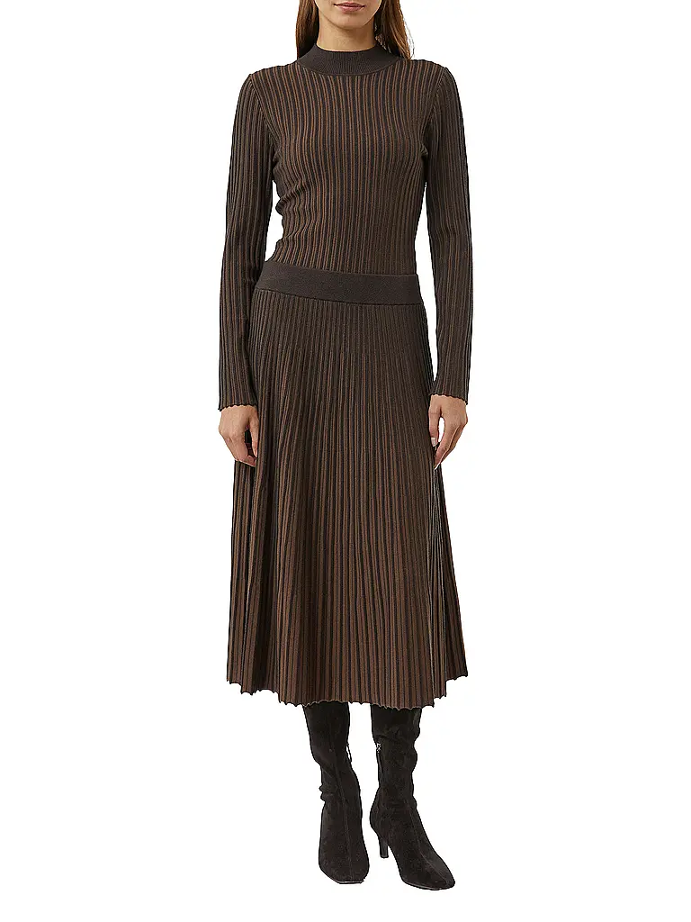 COMMA | Midi gonna | Marrone