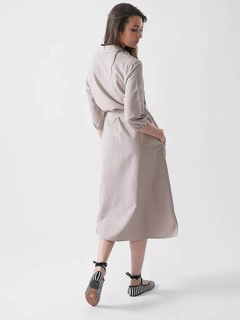 COMMA | Midikleid  | Cammello