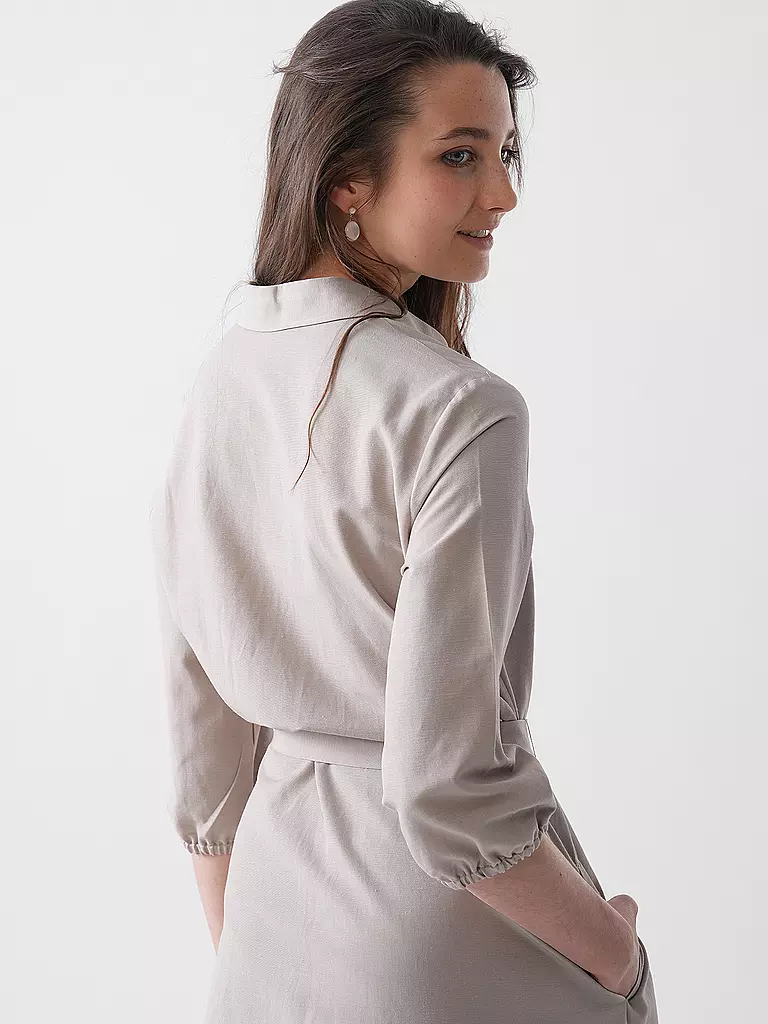 COMMA | Midikleid  | Cammello