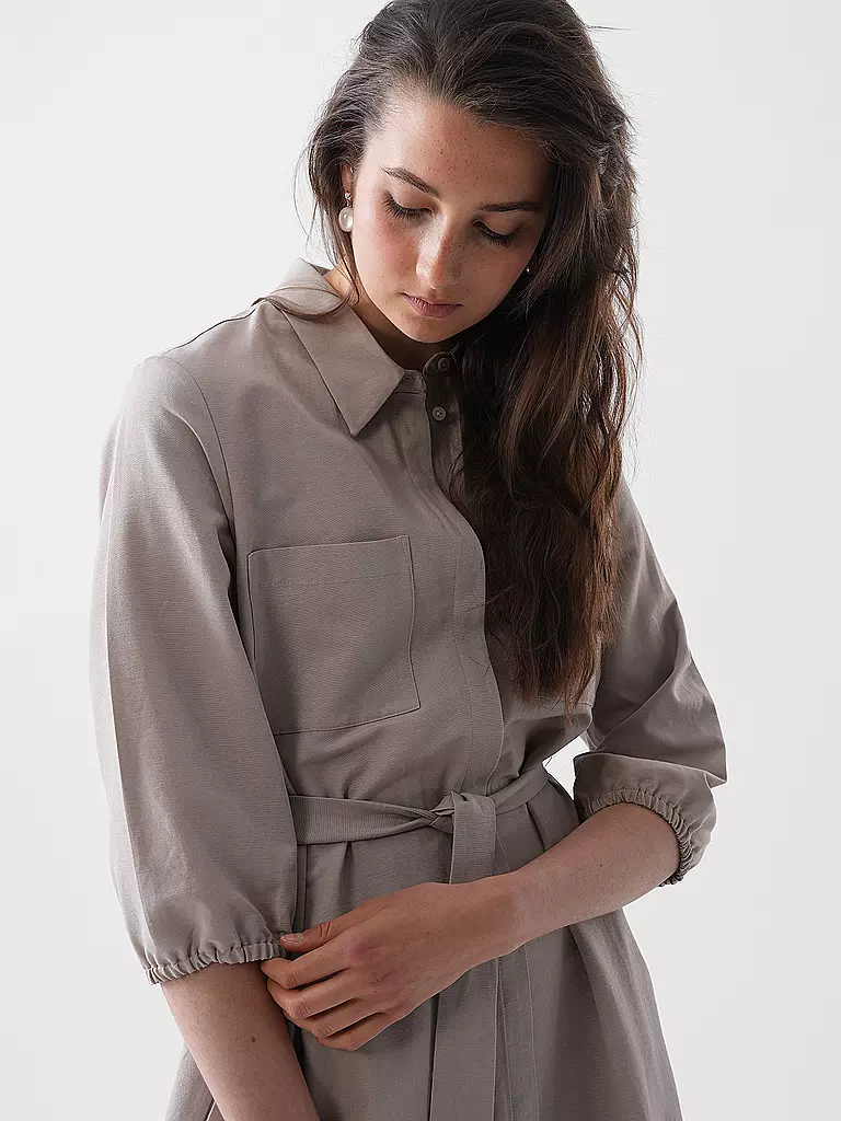 COMMA | Midikleid  | Cammello