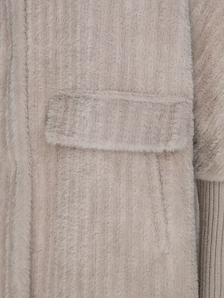 COMMA | Nome prodotto: Cappotto effetto pelliccia | Beige
