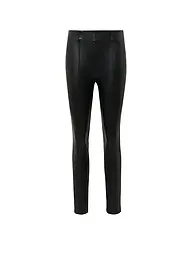 COMMA | Pantaloni effetto pelle | Nero