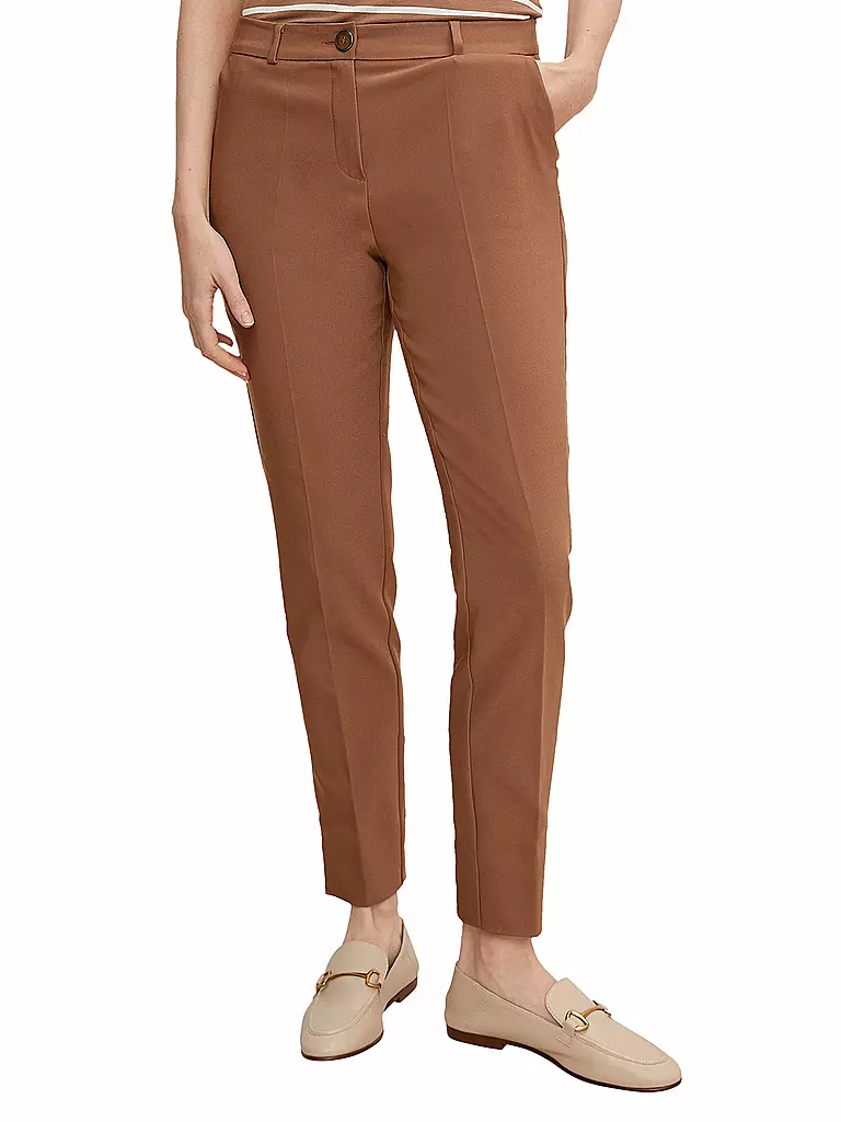 COMMA | Pantaloni slim fit 7/8 | Marrone
