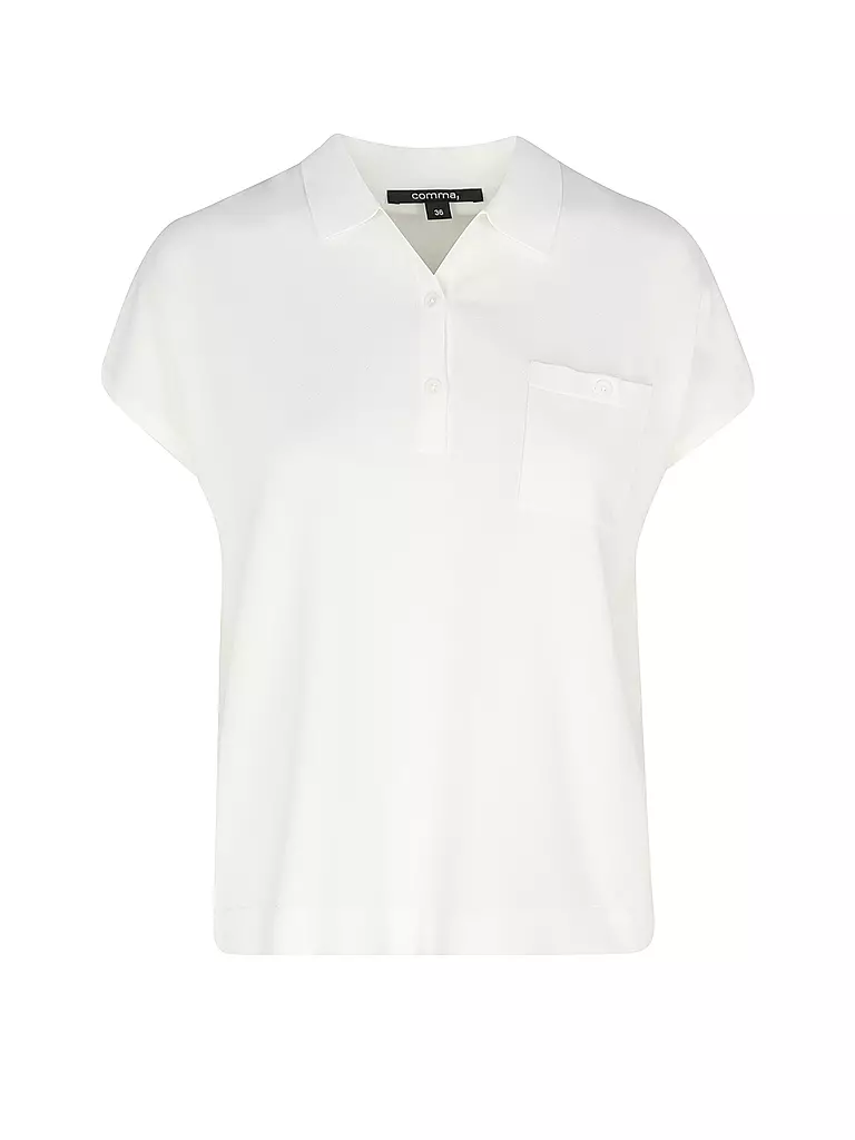 COMMA | Poloshirt | Bianco