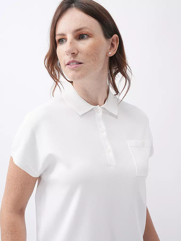 COMMA | Poloshirt | Bianco