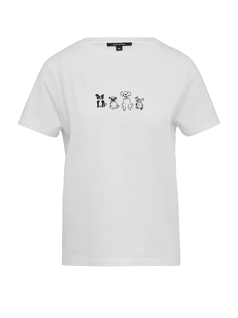 COMMA | T-shirt | Bianco