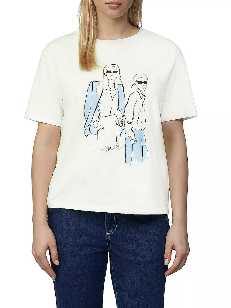 COMMA | T-shirt | Bianco